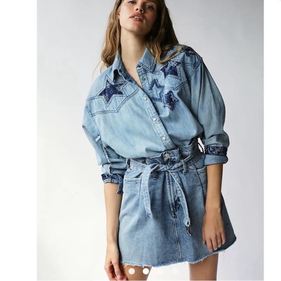 Agolde Dresses & Skirts - Anthropologie AGOLDE '90s Slim Denim Mini Skirt 26